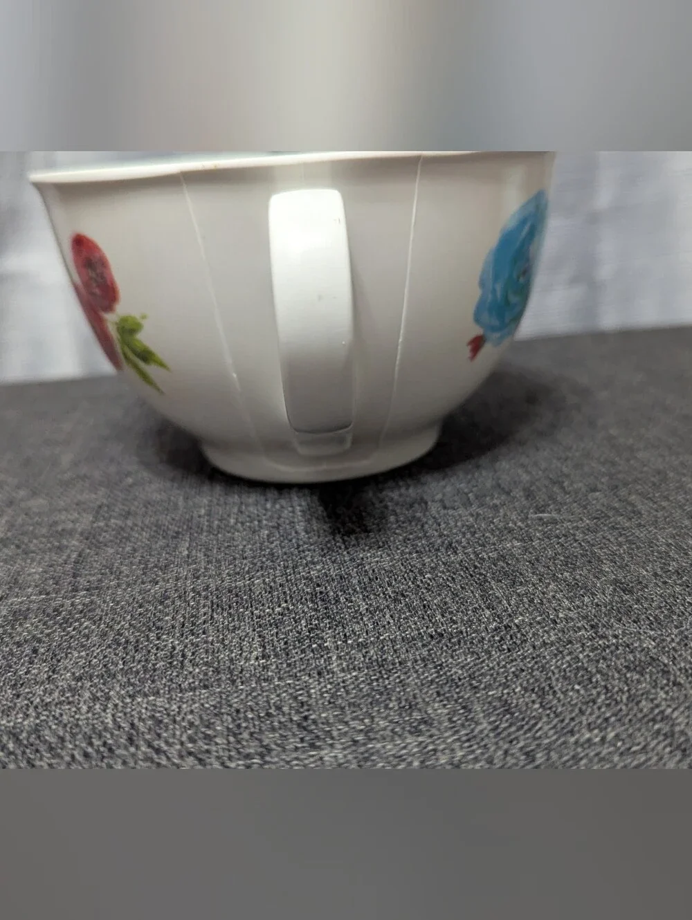 Pioneer Woman 2 Cup Small Mini Melamine Batter Mixing Bowl Red Floral  Prep